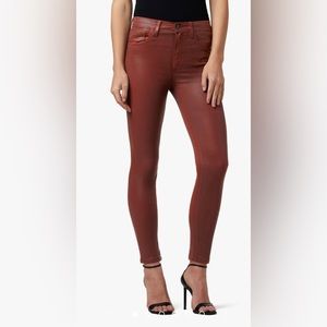 HIGH RISE SKINNY ANKLE leather pants